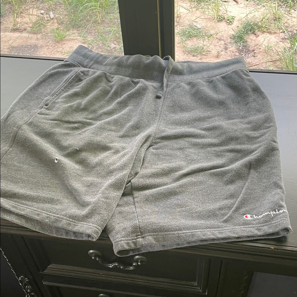 Champion Men's Dark Gray Athletic Shorts